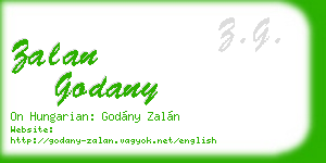 zalan godany business card